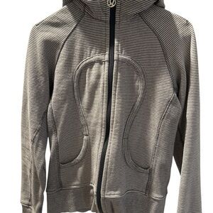Lululemon Athletica Gray Striped Hoodie